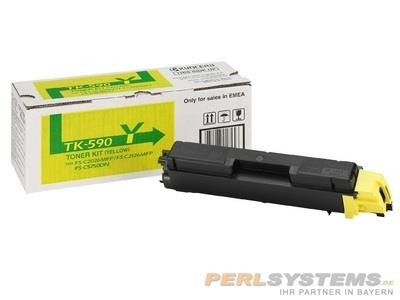 Kyocera TK-590Y Toner Yellow FS-C2016MFP FS-C2026MFP FS-C2126MFP FS-C5250DN M6026 M6526cdn