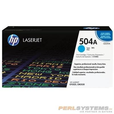 HP 504A Toner Cyan CE251A für Color LaserJet CP3525 CM3530 Serie