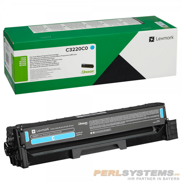 Lexmark C3220C0 Toner cyan für C3224dw C3326dw MC3224adwe MC3224dwe MC3326adwe