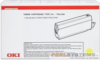 OKI Toner Yellow C7100 C7300 C7350 C7500 41963005