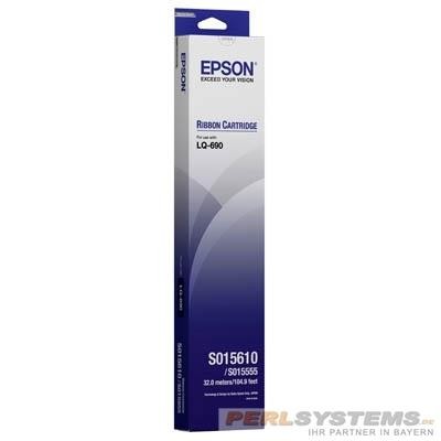 Epson C13S015610 Farbband schwarz für Epson LQ-690 Nadeldrucker Ribbon