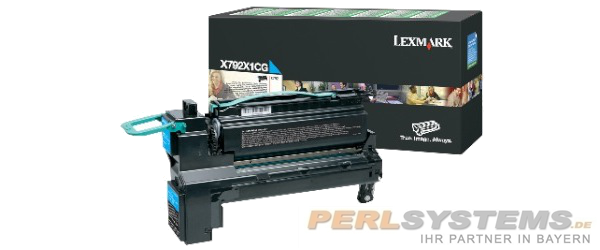 Lexmark X792 Toner Cyan X792X1CG X792de X792Dtpe Toner 20.000 Seiten