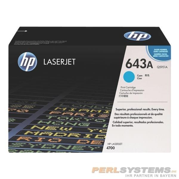 HP 643A Toner Cyan für HP Color LaserJet 4700 HP LJ4700DN Q5951A