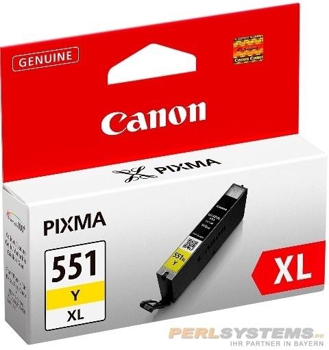 Canon CLI-551C XL Tinte Yellow MG5450 MG6350 MG6600 7100 7500 MX925 IP7250 iP8700 iX6800 6446B001