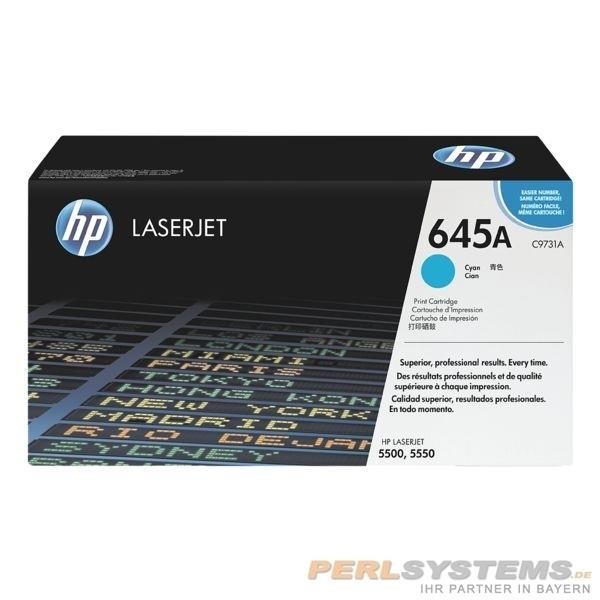 HP 645A Toner Cyan für HP Color LaserJet 5500 HP Color LaserJet 5550 C9731A