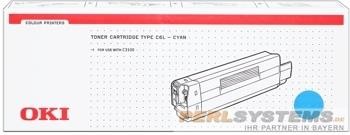 OKI Original Toner Cyan für C3100 C3100N 42804515