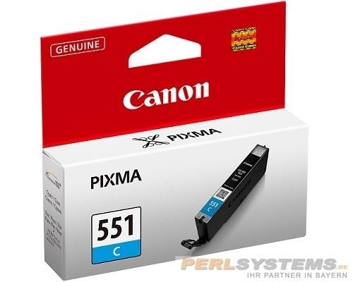 Canon CLI-551C Tinte Cyan MG5450 MG6350 MG6600 7100 7500 MX925 IP7250 iP8700 iX6800 6509B001