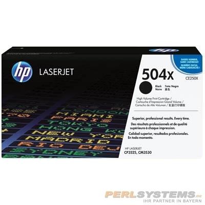 HP 504X Toner Black für Color LaserJet CP3525 CM3530 CE250X