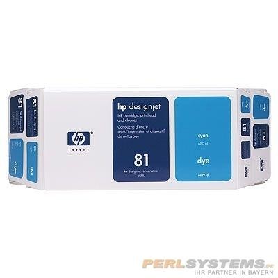 HP Druckkopf cyan No.81 Kombipack inkl. Druckkopfreiniger