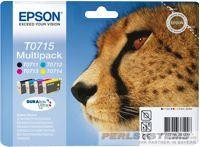 Epson Tintenpatrone T0715 Multipack schwarz und dreifarbig für Stylus D78 D92 D120 DX4000