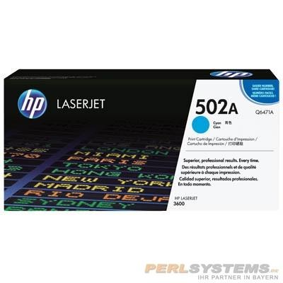 HP 502A Toner Cyan für HP Color LaserJet 3600 Q6471A