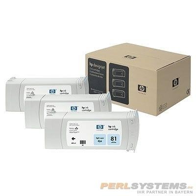 HP 81 Tintenpatrone cyan hell 3er Pack