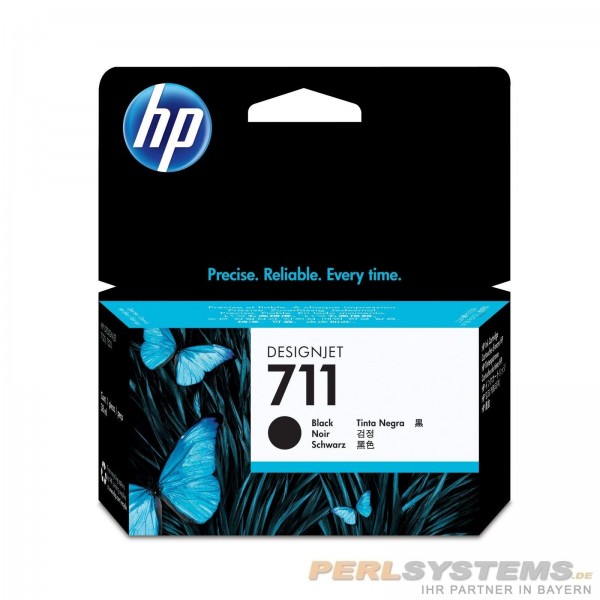 HP 711 Tinte Black CZ129A Standardkapazität HP DesignJet T120 HP ePrinter T520