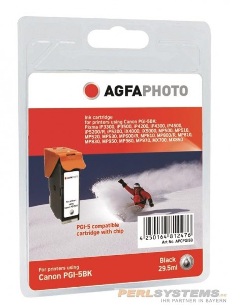 AGFAPHOTO CPGI5B Canon MP800 Tinte black