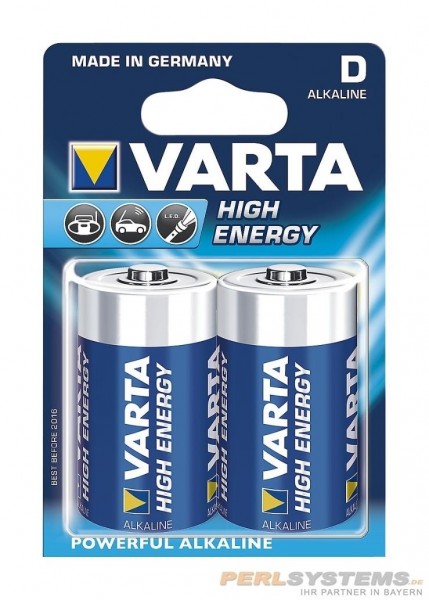 Varta 4720 Longlife Max Power D 1,5 V Mono Batterie 2er Blister