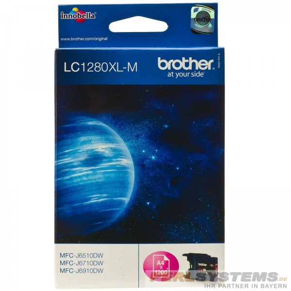 Brother LC1280XL Tinte Magenta MFC-J6510DW MFC-J6710DW MFC-J6910DW