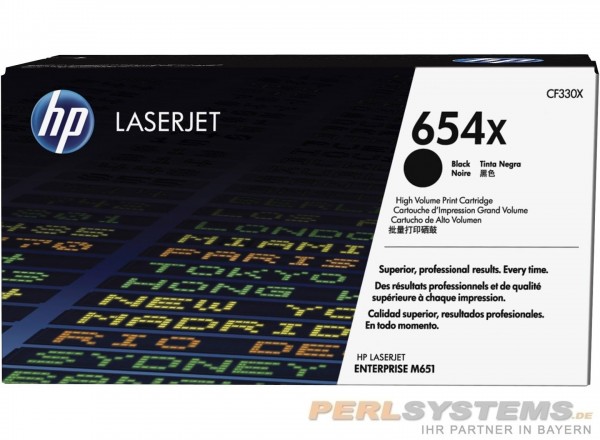 HP 654X Toner Black für Color LaserJet Enterprise Flow M651