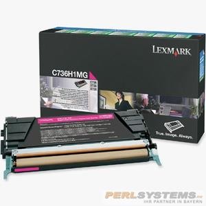 Lexmark C736 X736 X738 Toner Magenta 10.000 Seiten Rückgabe Tonerkassette