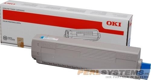 OKI Toner Cyan OKI C831DN OKI C841DN 44844507 Hohe Kapazität