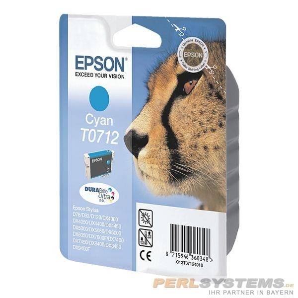 Epson Tintenpatrone T0712 Cyan für Stylus D78 D92 D120 DX4000