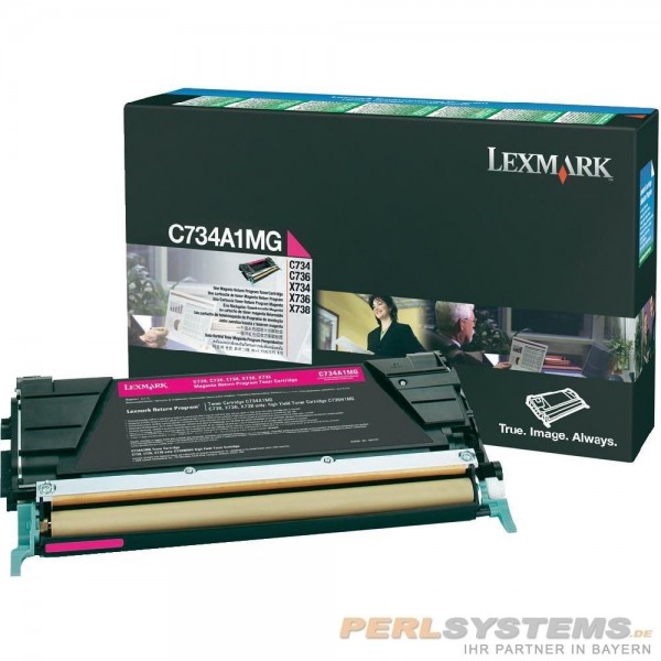 Lexmark C734A1MG Toner Magenta C734 C736 CS736dn X734dn X736dn X738dn