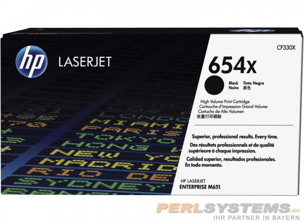 HP 654X Toner Black für Color LaserJet Enterprise Flow M651n M651dn CF330X