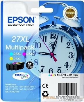 Epson T2715XL Tintenpatronen 27XL Tri-Pack für WorkForce WF-3620DWF 3640DTWF 7710dwf