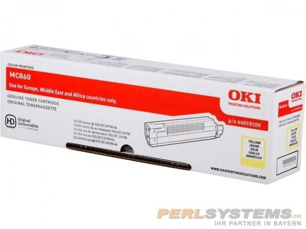 OKI Toner Yellow für MC860 MC860DN MC860CDXN 44059209