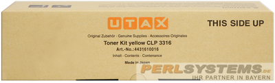 UTAX CLP3316 TA4316 Toner Yellow 4431610016 4.000 Seiten 5% Deckung