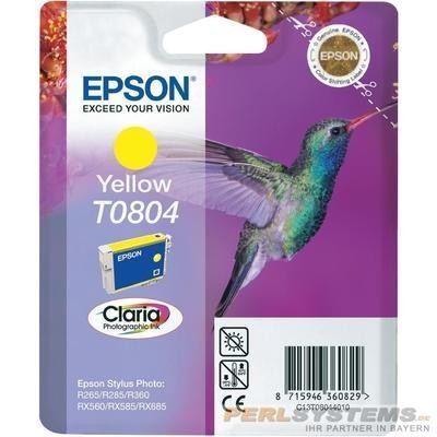 Epson Tintenpatrone T0804 Yellow für Stylus Photo R265 R285 R360 RX560