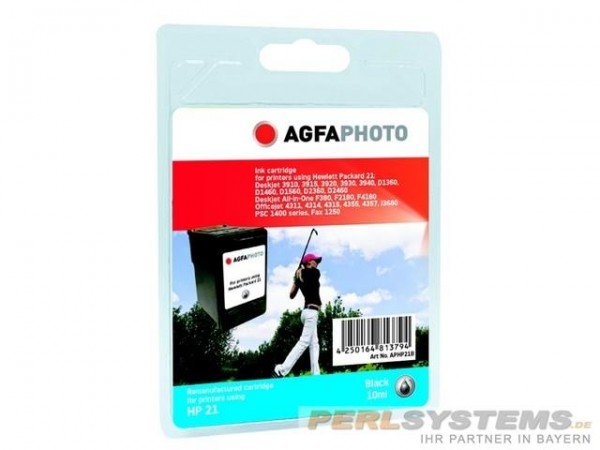 AGFAPHOTO HP21B HP PSC1410 Tinte Black