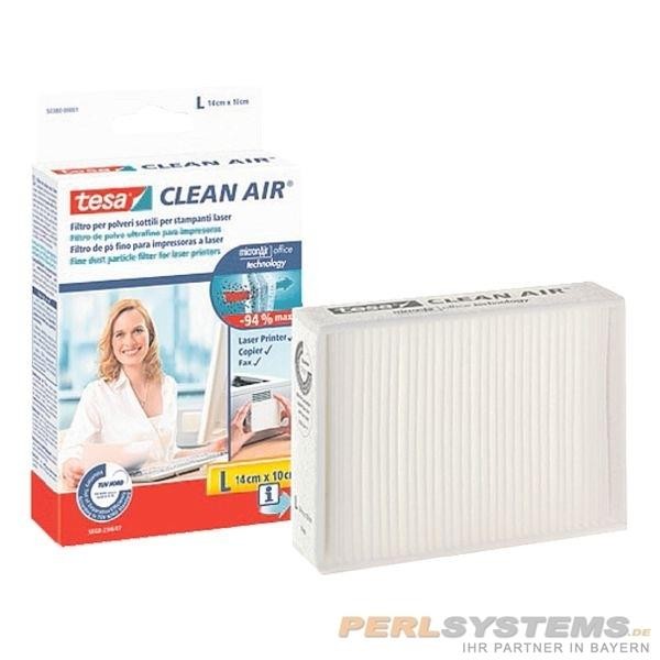 Tesa Feinstaub Filter Größe L 14 x 10cm Clean Air Filtert bis zu 94% aller Feinstaubpartikel