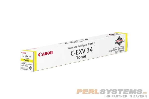 Canon Toner C-EXV34 Yellow IRC2020 IRC2025 C2030 C2225I Canon C2230I 3785B002