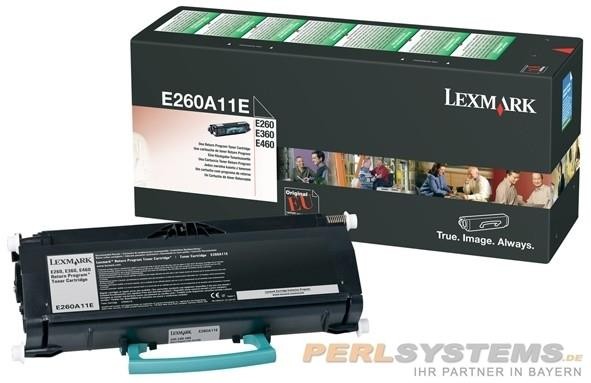 Lexmark E260A11E Toner Schwarz E260dn E360dn E460dn E462 return