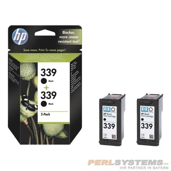 HP 339 Tinte Black No.339 Doppelpack für Photosmart 2610