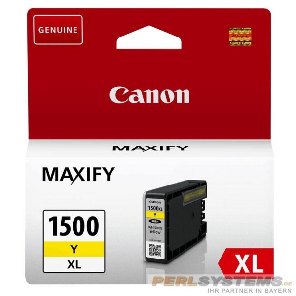 Canon PGI-1500XL Tinte Yellow Canon MAXIFY MB2050 MB2150 MB2155 MB2350 Canon MAXIFY MB2750 Can