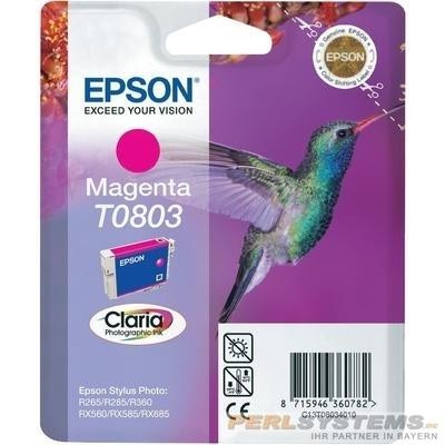 Epson Tintenpatrone T0803 Magenta für Stylus Photo R265 R285 R360 RX560