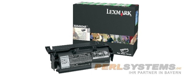 Lexmark X654X04E Toner Black X654 X656 X658 Black Rückgabe-Druckkassette 36.000 Seiten