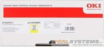 Oki Toner Yellow für OKI C710DN OKI C711DN 44318605