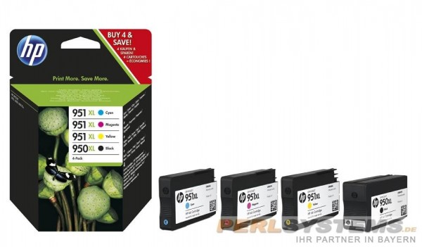 HP 950XL 951XL Tinte Multipack Pro8100 Pro8600 Serie Combo HP Officejet Pro 251dw 276dw C2P43AE