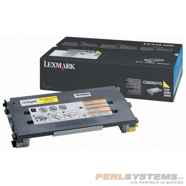 Lexmark Toner C500S2YG C500 X500 X502 Yellow 1.500 Seiten