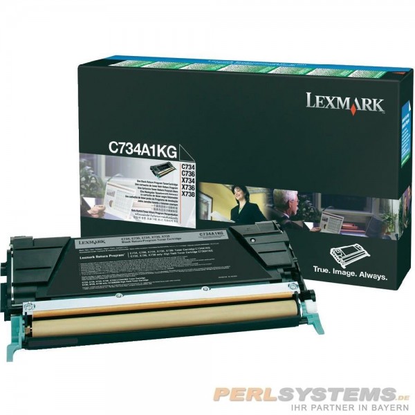 Lexmark C734A1KG Toner Black C734 C736 CS736dn X734dn X736dn X738dn
