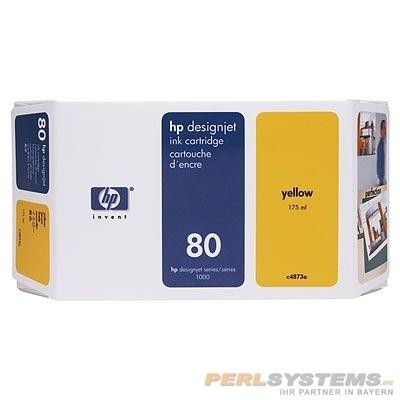 HP 80 Tinte Yellow C4873A für HP DesignJet 1050C 1055CM