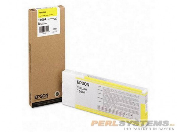 Epson T6064 Tintenpatrone Yellow für Stylus Pro 4800 4880 C13T606400