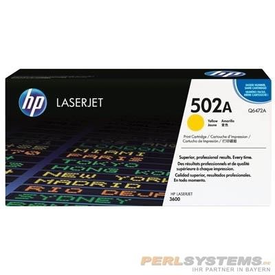 HP 502A Toner Yellow für HP Color LaserJet 3600 Q6472A