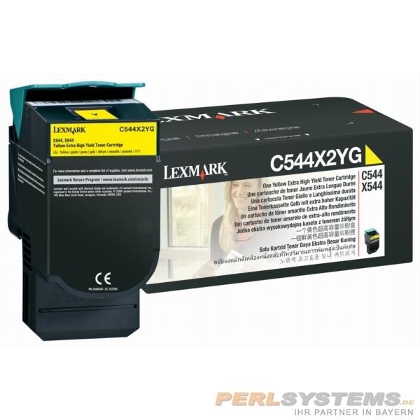Lexmark C544 C546 X546 Toner Yellow 4.000 Seiten