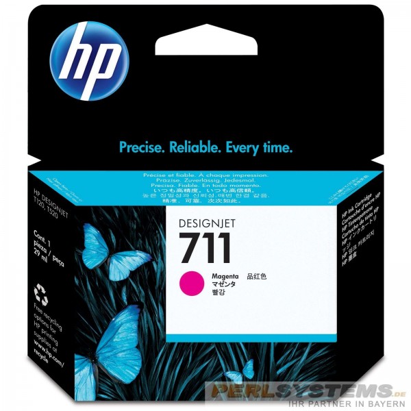 HP 711 Tinte Magenta CZ131A DesignJet T120 ePrinter T520